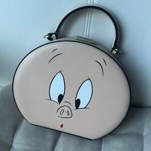 ZARA Piglet Looney Tunes Round Hard Bag